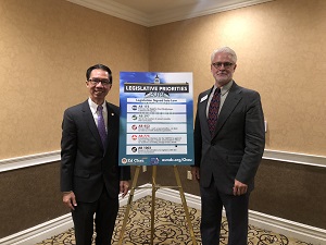 Ed Chau and Tim Sheahan at Press Conference
